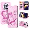 CASAFUNY Cover compatibile con Xiaomi Redmi Note 14 Pro 4G, Premium Pelle PU Portafoglio Custodia Magnetica Flip Wallet Case Protettiva Caso con Kickstand Carte Slot per Redmi Note 14 Pro 4G, Rosa