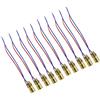 Aihasd 10PCS 5V Testa Laser Diodo DOT Modulo WL Rosso Mini 650nm 6mm 5mW