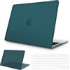 NPUOLS Custodia per Macbook Air 13 Pollici M1 2020-2018, Verde Petrolio | Ultra-Sottile Protettiva Cover Plastica Rigida Mac Air 13,3 A2337 A2179 A1932, e Sottile TPU UE Tastiera Cover (A2337 A2179)
