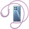 Sewutoyu Custodia Collana per Cellulare Compatibile con HONOR 70 Lite/HONOR X8 5G - Cover Silicone TPU Protettiva Trasparente - Custodia indossabile per Collo - Case a Tracolla con Cordina, Unicorno