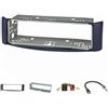 tomzz Audio 2451-017 Set di pannelli radio compatibili con Smart fortwo (450) anno 1998-2007 blu con slot in metallo Adattatore radio ISO Raku2 Adattatore antenna ISO