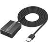 XMSJSIY Adattatore audio ottico da USB A a SPDIF Toslink Fibra ottica & 3,5 mm audio jack Convertitore per TV, PS5, PS4, PC, laptop, smartphone a amplificatore sound box -1.2M / 3.9FT