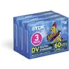 TDK DVM 60 Video Cassette - Confezione da 3