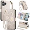 Jiajihua Cover Compatibile con Huawei Pura 70 Pro/Pura 70 Pro Plus 【Portafoglio con cerniera】【Portacarte doppio】【Flip Stand】【Fibbia magnetica】 Custodia per telefono Lanyard Gray