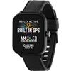 Reflex Active Amoled Series 44 Smart Watch per uomo e donna con GPS integrato, impermeabile IP68, modalità sportive, contapassi, monitoraggio del sonno, display doppio orario e cinturino in silicone