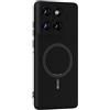 GIOPUEY Cover per Motorola Edge 70 PRO, Magnetica Custodia Compatibile con MagSafe, Morbido TPU Silicone Custodia, Resistente all'Usura - Black