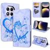CASAFUNY Cover compatibile con Xiaomi Redmi Note 14 Pro 4G, Premium Pelle PU Portafoglio Custodia Magnetica Flip Wallet Case Protettiva Caso con Kickstand Carte Slot per Redmi Note 14 Pro 4G, Blu