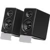 Edifier M60 Altoparlanti Desktop Compatti 2.0, per PC/Laptop/Computer, Bluetooth v5.3, USB C e AUX da 3,5 mm, Audio Hi-Res Certificato Wireless, 66W RMS, per Musica e Gaming, Coppia con Supporti, Nero