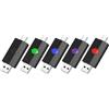 Aiibe Chiavetta USB C da 16 GB, confezione da 5 unità di memoria tipo C + doppia chiavetta USB 2.0 da 16 GB (confezione da 5, nero, verde, rosso, blu, viola)