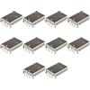 Futheda 10PCS USB 2.0 connettore jack connettore maschio tipo A a terminali 90 gradi PCB montaggio bianco
