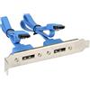 InLine 27904 cavo SATA 0,3 m Blu