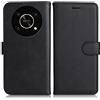 DENDICO Cover per Honor Magic 4 Lite/Honor X9 / Honor X30, Premium Portafoglio PU Custodia in PU Pelle, Flip Libro TPU Bumper Caso per Honor Magic 4 Lite/Honor X9 / Honor X30, Nero