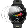 QUSRTMUE 3 pezzi vetro temperato per Garmin forerunner 70/170/170 music | Anti Graffio + HD.È meglio togliere l'orologio prima che si bagni.