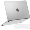 NPUOLS Custodia Protettiva per MacBook Air 13 Pollici M1 2020-2018 A2337 A2179 A1932,[Come il Colore Originale],Ultra Sottile Antigraffio,Cover Rigide e EU Tastiera Cover,Matte Trasparente