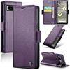 Rerzoiro Cover per Google Pixel 7A Custodia Portafoglio [Blocco RFID] Premium Pelle PU Wallet Case Flip Libro con Porta Carte Slot Supporto Flip Case per Google Pixel 7A, Viola