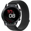 GIOPUEY Cinturini Compatibile con Honor Magic Watch 2 PRO 46mm, Nylon Traspirante Sport Loop Cinturino in Morbido Nylon Intrecciato Strap Band - Black