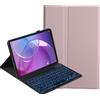 YKWXSC Cover con Tastiera per Lenovo Idea Tab Pro Gen 2 Tablet 13 Pollici 2026, Disposizione ltaliana con 7 Colori Illuminato Senza Fili Staccabile Custodia, Rosa