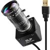 ELP Fotocamera da 12 MP USB 3.0, 4K a 30 fps, 1080p a 230 fps, alta frequenza fotogrammi UVC con obiettivo zoom 10X da 5-50 mm, Plug & Play per applicazioni industriali, sorveglianza e stampa 3D