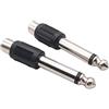 Alnicov 10 PZ 6.35mm a RCA Femmina Adattatore Jack 1/4 Phono a Jack Adattatore Audio per Microfono Guita Altoparlante Amplificatore ecc