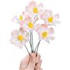 MLETULIPS Bouquet di fiori in ceramica artificiali fatti a mano, bouquet simulato di fiori in ceramica, decorazioni floreali, regali creativi per composizioni floreali e decorazioni per la casa (Rosa