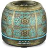 ARVIDSSON Diffusore di Oli Essenziali 500ml Bronzo Metallo Illuminazione LED Multicolore, Ampio Spazio, Aromaterapia Ad Ultrasuoni, Regalo Uomo Donna