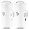 TechnyPop Lampada LED da Parete con Sensore Movimento 120° 3m, Applique RGB 16 Colori Ricaricabile USB-C, Luce Notturna per Corridoio Camera Scale Soggiorno (Bianco) (2)