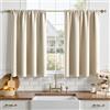 MRTREES Tende da cucina beige, 2 pannelli, tenda da doccia impermeabile, tende oscuranti 75 x 60 cm, beige