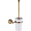 Atyhao Set di Porta Scopino per WC, Set di Porta Scopino per WC in Bronzo Antico di Lusso Europeo Accessori da Bagno in Ottone a Parete