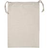 Fdit Sacchetti di Stoffa in Cotone Normale Borsa in Sacchi di Stoffa per Uso Domestico Traspirante Borsa Multifunzionale con Coulisse Borsa da Viaggio Sacchetto di Stoccaggio Beige(22 * 28cm)