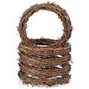 SKYPRO 5 ghirlande in rattan naturale da 15,9 cm, ghirlande a forma di ramo di vite, ghirlanda decorativa per feste fai da te, decorazioni, ghirlande artigianali e decorazioni per matrimoni