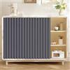Generic Tende Antipolvere Personalizzabili per mensole, Tende per mobili da Cucina, Tende Pieghevoli sottolavello per armadi, bagni e lavatrici-Gray- W130cmxH60cm