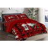 Masters House Biancheria per la Casa Masters House Trapunta Piumone Invernale Matrimoniale Stampa Digitale HD 4K Natale in Microfibra Anallergica, Imbottitura Calda e Morbida, Design Natalizio Elegante, Made in Italy (Folletto)