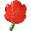 Xfeyaqlo Fiore Porta Saponetta Carino, Portasapone Bagno, Porta Sapone Solido Creativo, Porta Saponetta Ceramica, Portasapone Drenante (Tulipano, Rosso)