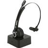 Cocosity Cuffie telefoniche Bluetooth, monoauricolari, microfono orientabile, comode cuffie business senza fili con stazione di ricarica
