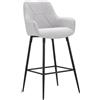 Mauro Ferretti SGABELLO BAR GREY SET 2 PZ