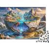 UVTMWVTCUSIQ Puzzle Mondo Fantasia nella Tazza 1000 Pezzi in Carta per Adulti Educativo Rilassamento Decorazione 38x26cm/1000pcs