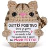 Apjielop Regalo Donna, Gatto Positivo Uncinetto, Patata Positiva