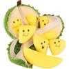 Generisch Peluche Durian - in peluche Durian da 25 cm | Giocattolo di frutta Durian per bambola di peluche | Stage Props, morbido rimovibile per bambole Durian da donna