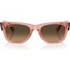 Ray-Ban Occhiali da Sole Ray-Ban Mega Wayfarer II RB0832S 684843 Rosa trasparente