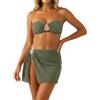 JokeLomple Costume da Bagno Tankini 3 Pezzi con Gonna, Bikini Separati per Resort sulla Spiaggia