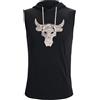 Under Armour Men's Project Rock Terry Sleeveless Hoodie (Medium) Black