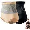 MIKTYUY Pantaloncini Modellanti Termogenici Brucia Grassi,Pancera Contenitiva Donna,Pantaloncini Modellanti per Il Corpo a Vita Alta per Il Controllo della Pancia da Donna (Nero + Rosso, XXL)