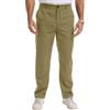 LVCBL Pantaloni Chino Uomo Regular Fit Stretch Tessuto Leggero Effetto Lino Casual Lavoro Ufficio Vita Elastica M-3XL, cachi., 3XL