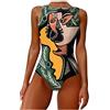 NOAGENJT Costume Da Bagno Intero Donna Imbottito Seno, Bikini Particolari, Mare Due Pezzi Rossi S 5.99