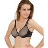 Playtex Reggiseno Riducente Minimizer P04MU Coppe C D E F (5 D, Nero)