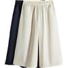 THE SET Donne Confezione da 2 Culotte in Cotone a Gamba Larga Navy Blue/Cream Small