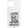 Cappuccino Coffee Drinker Designs Custodia per iPhone 15 Plus Divertente caffè amante mattina caffeina tossicodipendente caffè umorismo