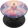 Buddha Designs by Kajiro Buddha astratto fiore di loto - buddismo spirituale buddista PopSockets PopGrip Adesivo