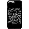 Grandio Design Geeky Computer & IT Novel Custodia per iPhone 7 Plus/8 Plus Disco rigido per computer Gamer Geek vintage IT stampa brevettata PC