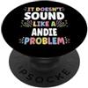 Retro Gift For Women Gift For ANDIE ANDIE Personalized Women's Gift Custom ANDIE PopSockets PopGrip Adesivo